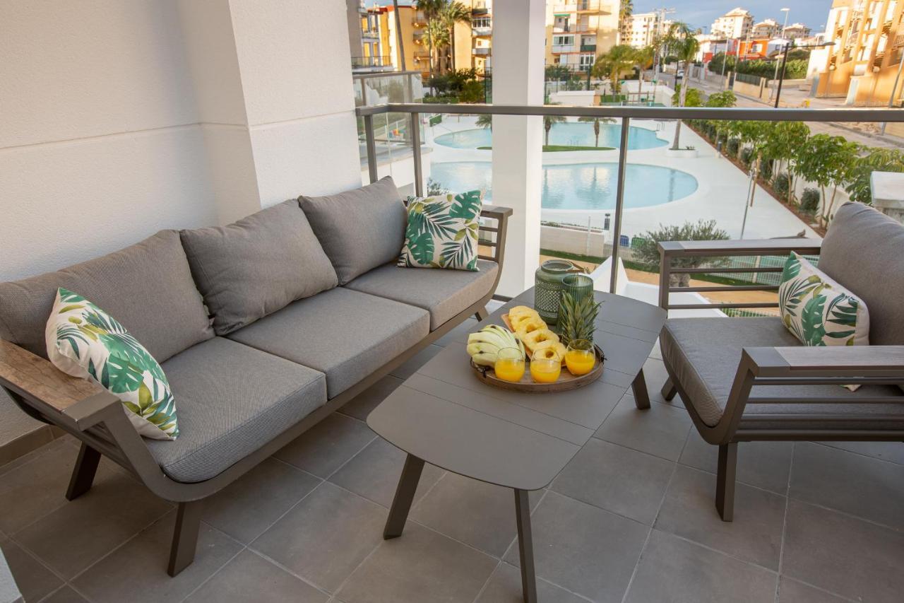 Sunny Apartment In Denia With Outdoor Swimming Pool And Garage Parking Place Included, 300M From The Sandy Beach Екстер'єр фото